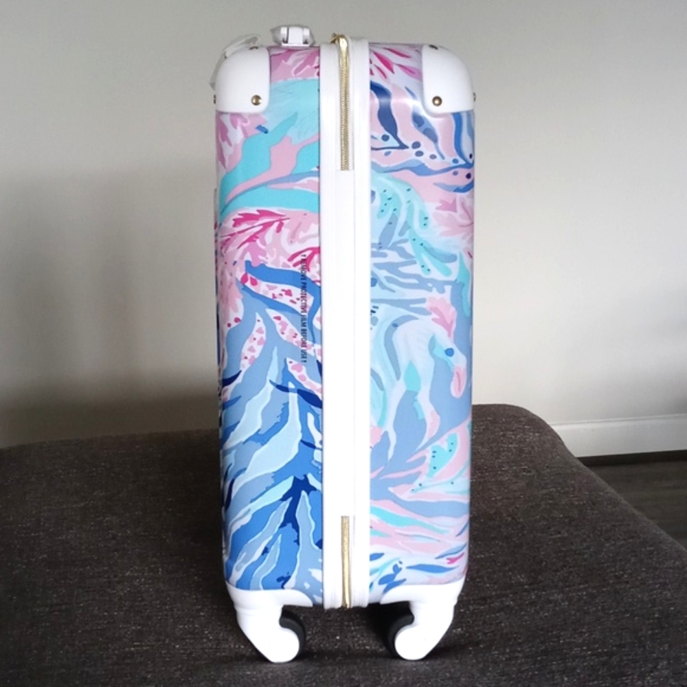 🔴SOLD🔴🆕️ 🪸RARE Lilly Pulitzer🪸 - "Kaleidoscope Coral" Rolling Suitcase - Picture 5 of 16